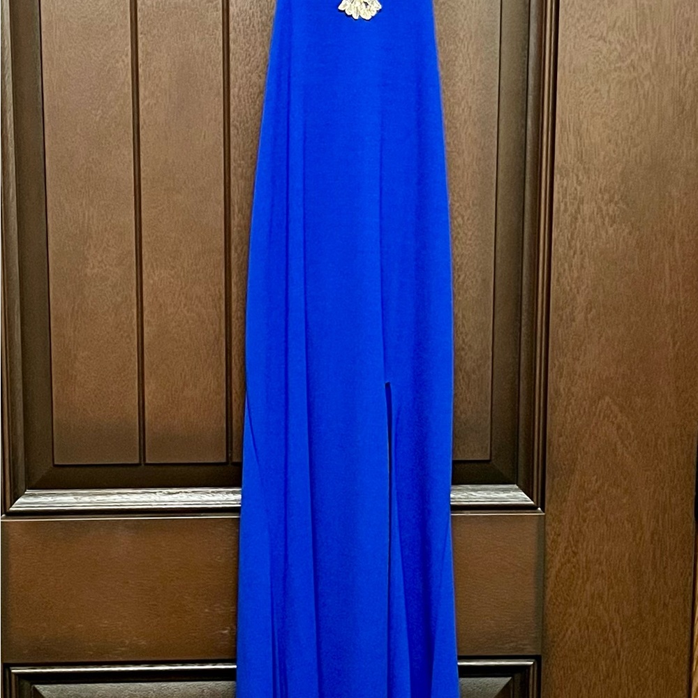 Elegant Blue Maxi Dress